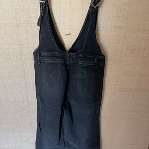 Free People Dark Denim Overalls